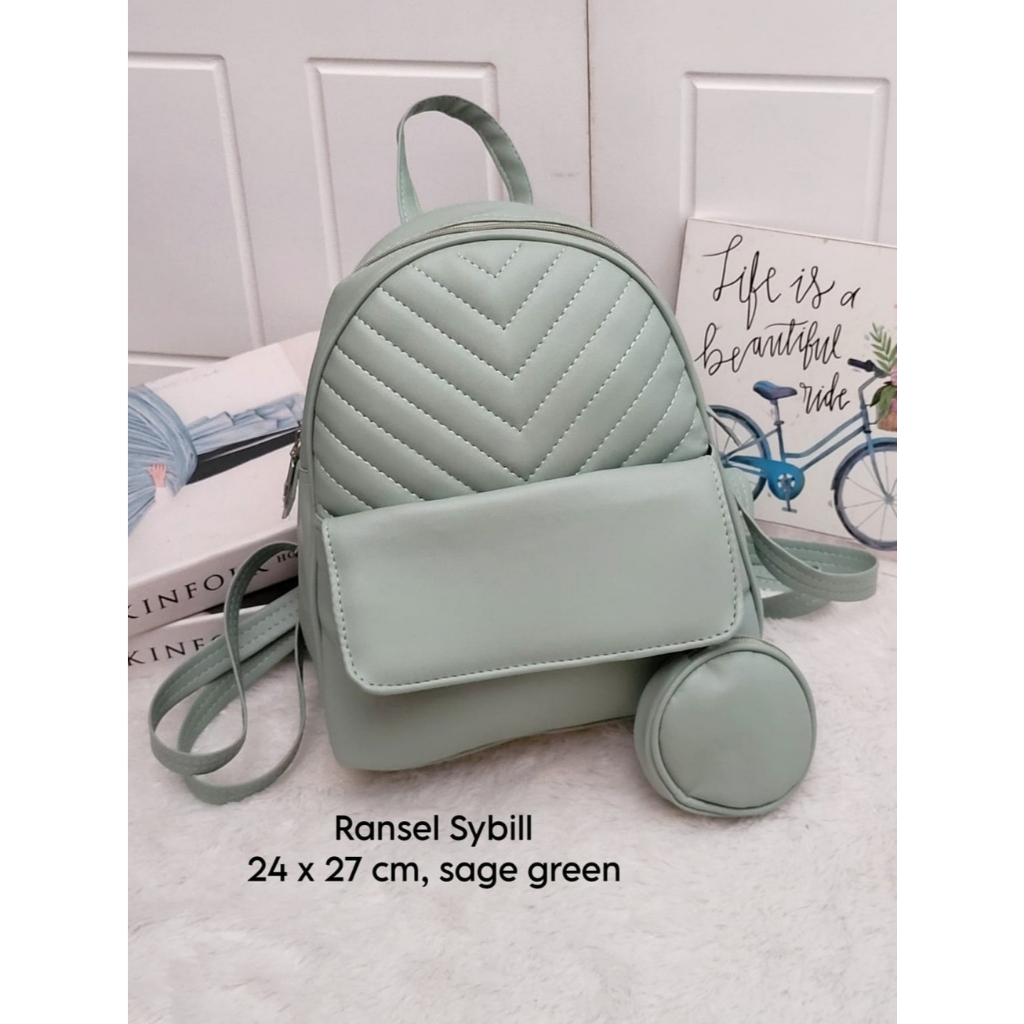 Ransel Sybill Tas Sage Green