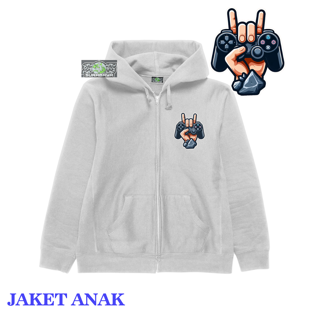 COD Jaket Anak Cowok Cewek MOTIF GAMERS Usia 3 Sampai 12 Tahun Premium Quality