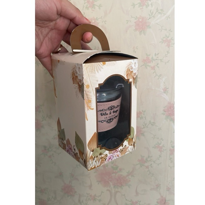 

Paper Box Souvenir 9x9x14 cm Kemasan Elegan untuk Tumbler, Botol, dan Gelas Aesthetic