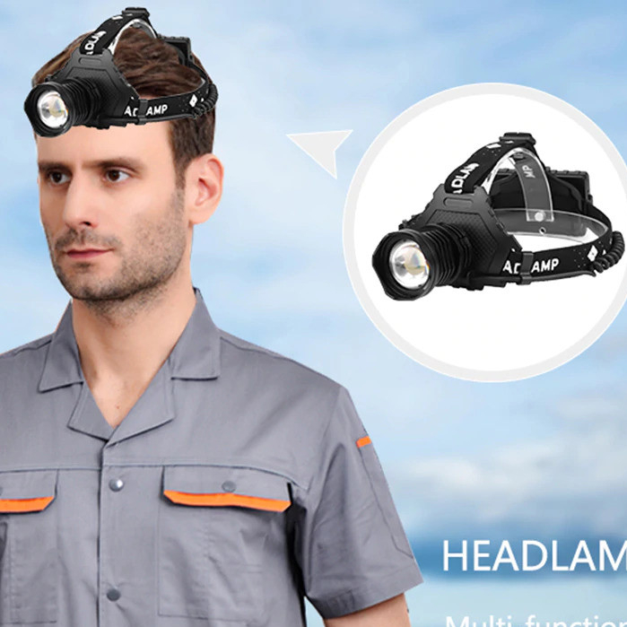 Senter Kepala Headlamp LED XHP70 1000 Lumens - P70