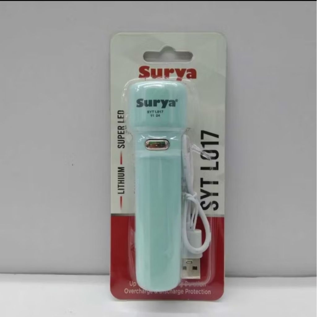 Surya Senter Lampu Led Super Terang Mini Kecil Isi Ulang