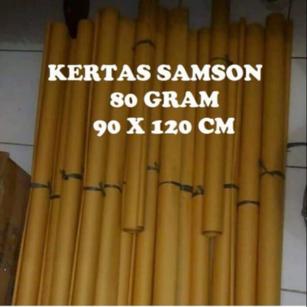 

Kertas Samson Coklat Plano 90 x 120 cm 10/50 Lembar