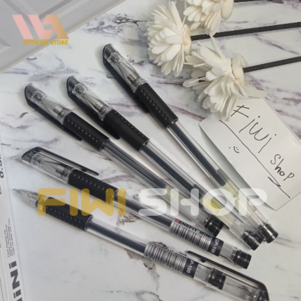 

Pulpen Gel Murah / Bolpoin / Pena tinta Hitam atk