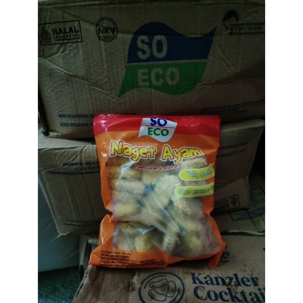 

h NAGET AYAM SO ECO 500GR CHICKEN NUGGET HALAL
