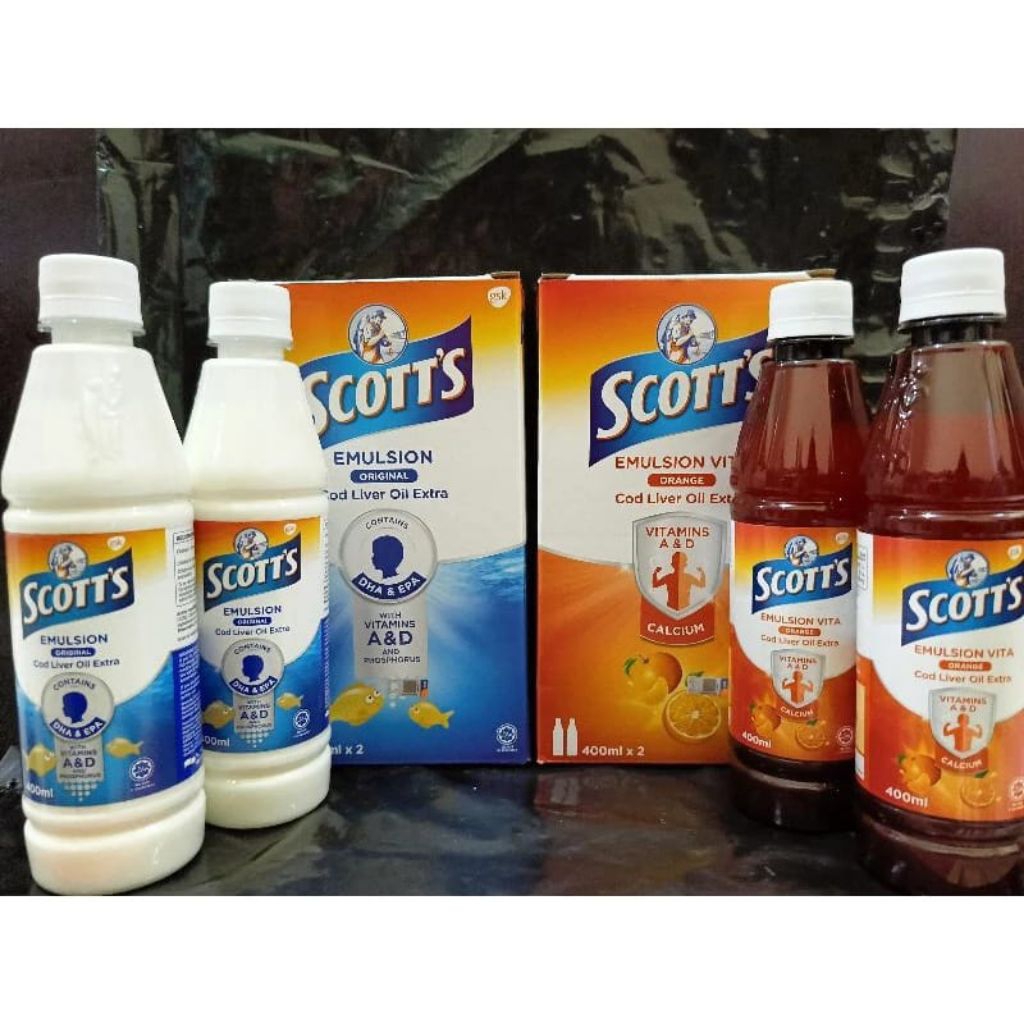 Scott Emulsion malaysia jeruk | original 400ml vitamin anak
