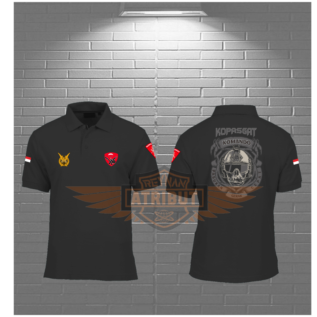 kaos wangki kopasgat / kaos berkerah kopasgat / kaos polo kopasgat