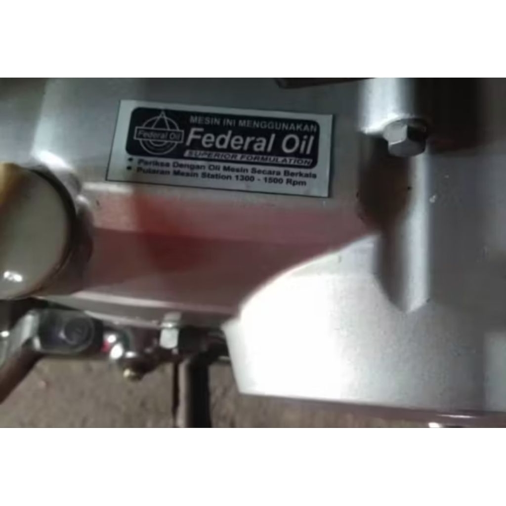 stiker federal oil model original blok kopling honda win/grand/supra x/c70/800/prima