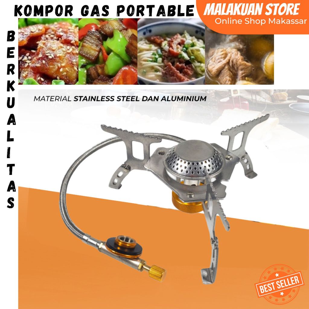 Kompor Gas Portable Lipat Outdoor Ultralight CampingStove / Peralatan Camping / Perlengkapan Outdoor