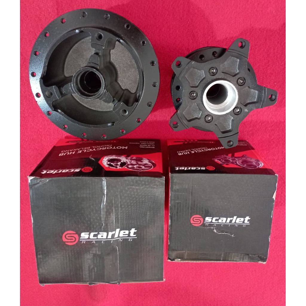 Tromol XSR 155 Depan belakang Black hitam original scarlet