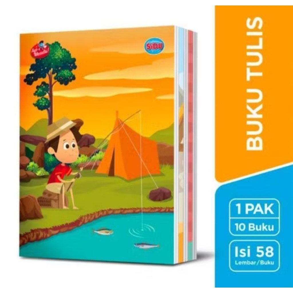 

BUKU TULIS SIDU/ BUKU TULIS ISI 58 LEMBAR/ BUKU TULIS ANAK/ BUKU SEKOLAH