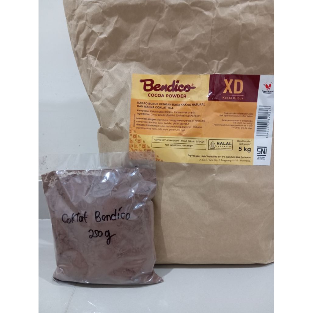 

cokelat bubuk Bendico XD kemasan los 250g | coklat bubuk Bendico 250g