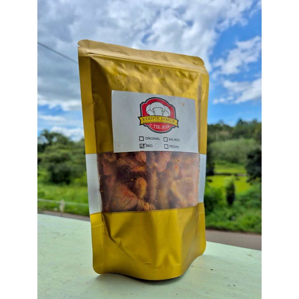 

keripik jamur tiram (BBQ)