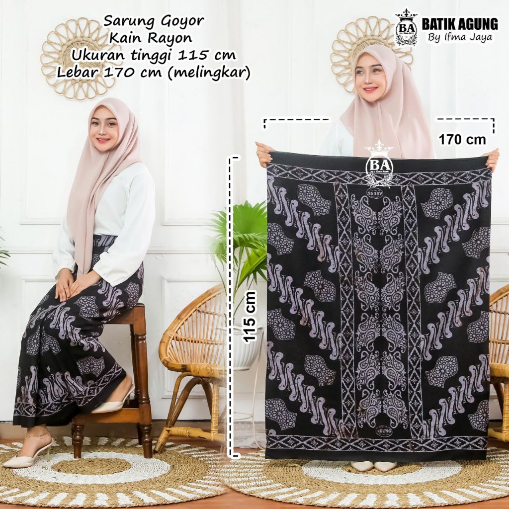 [MZ] Tubanan | Sarung Wayang Santri Santriwati Pria Wanita Cewek Sarung Santung