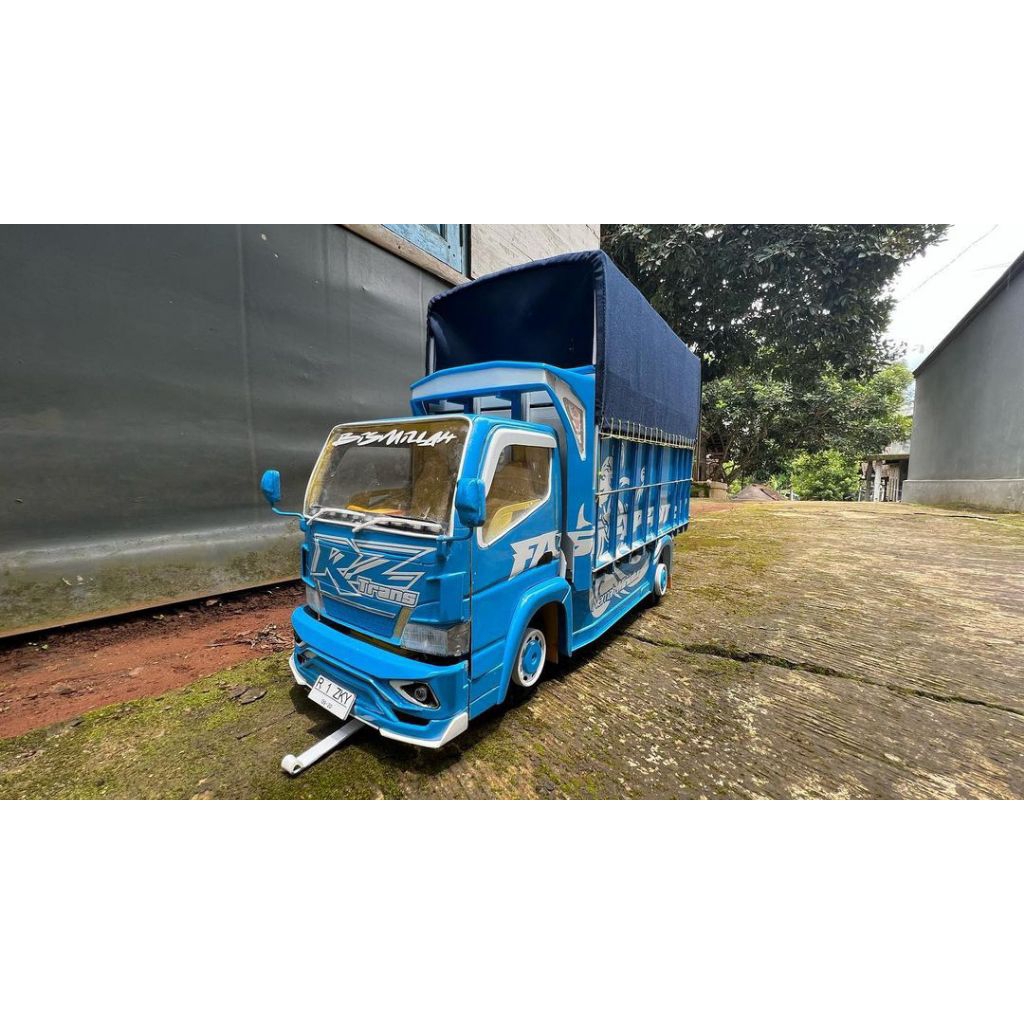 Mainan Anak Miniatur Truk Oleng Kayu Keren Full Variasi