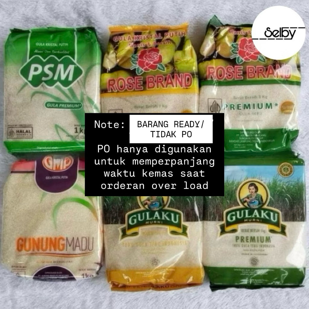

❤️SELBY❤️ 1Kg Gula Kemasan Asli