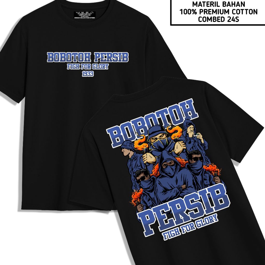 Baju Kaos SUPPORTER Persib - Kaos Bobotoh Persib Premium Katun Combed 24s - Kaos Viking Bobotoh - Ka