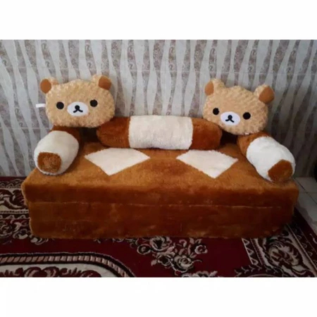 Sofa Bed Bulu Nyaman Rasfur Sofabed Kasur Lipat Super Karakter Anak