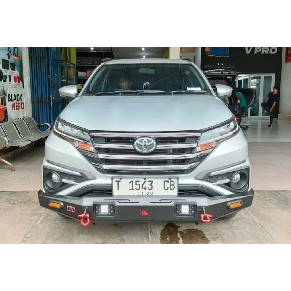 Tanduk Bumper depan/tanduk/towing rhino onyx guard depan all new rush 2016-2025