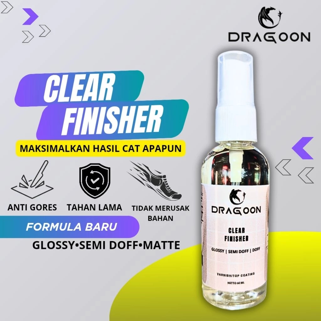 Pengkilap Bahan Kulit Merk Dragoon Vernish Finisher Kulit