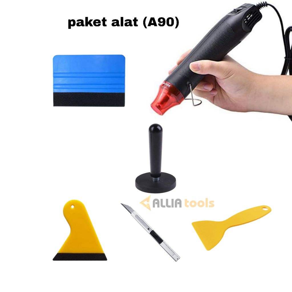 Satu Set Alat Pasang Sticker Kaca Film Mobil Alat Pasang Sticker Kaca Rumah Alat Bantu Pasang Sticke