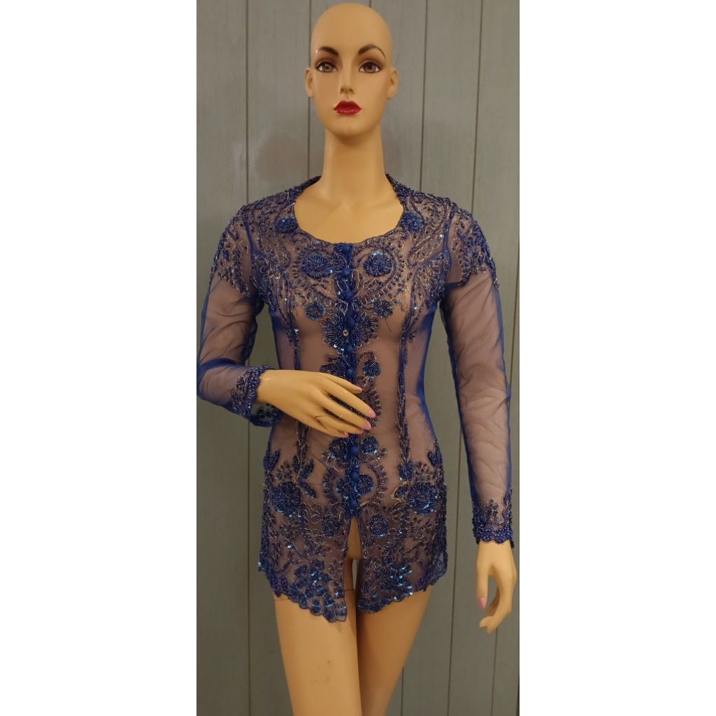 Kebaya payet (biru) preloved