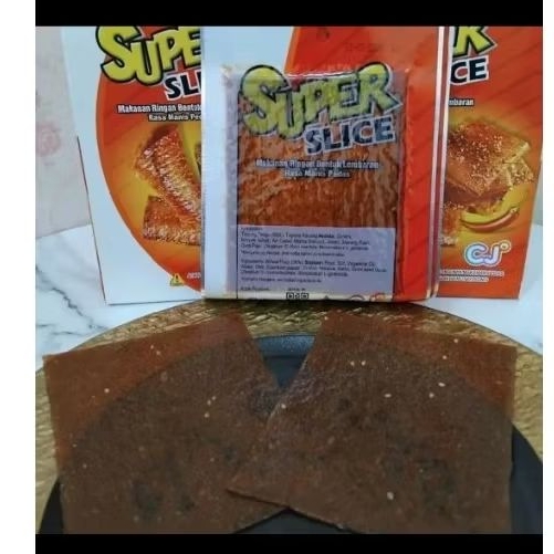 

latiao super slice bentuk lembaran rasa manis isi 30 halal bpom