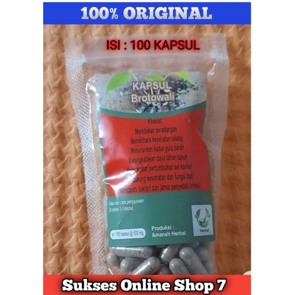 Kapsul Herbal Brotowali Pengobatan Diabetes Antioksidan Gatal Gatal Dan Khasiat Lainnya