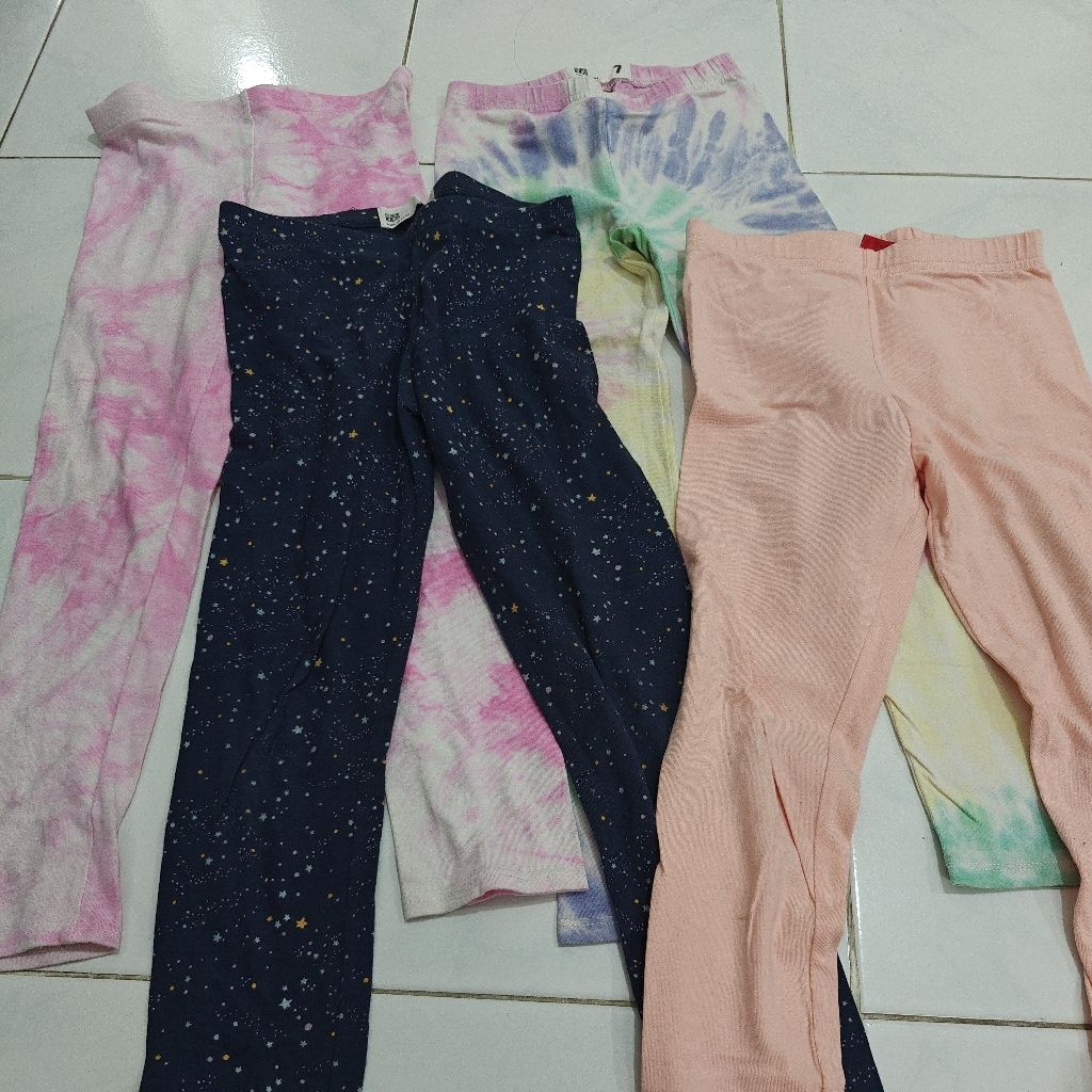 legging anak perempuan size 7 tahun