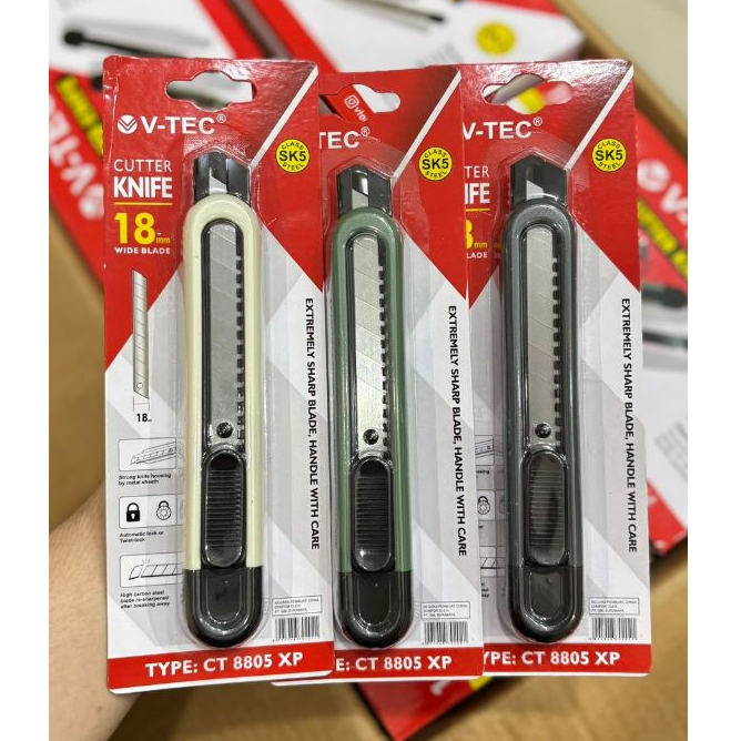 

CUTTER V-TEC CT-8805 XP / PISAU POTONG BESAR / Pemotong Kertas Cutter Tajam BESAR / Cutter Mewah