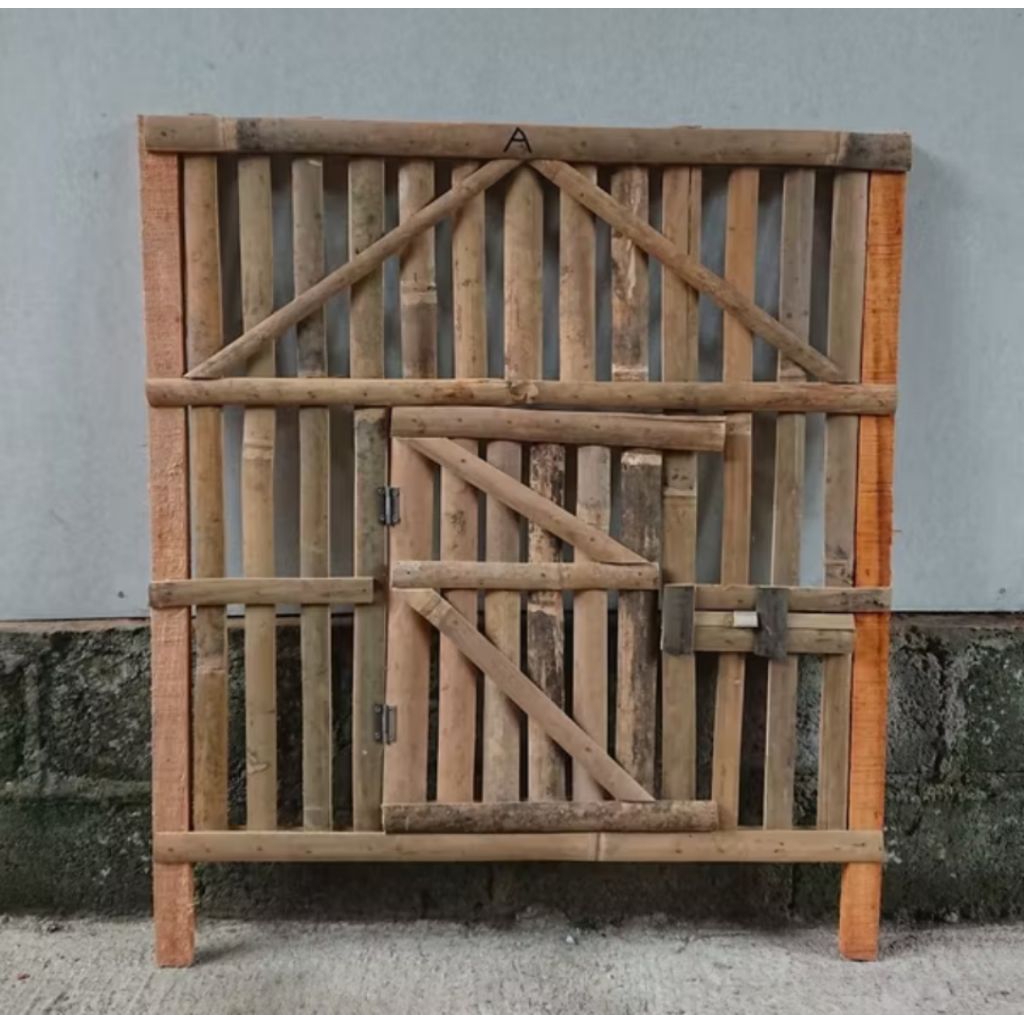 Kandang Ayam Bambu Portable Rakit Bambu Kandang Ayam Besar /Bisa Dilipat /Bongkar Pasang / Ukuran 70