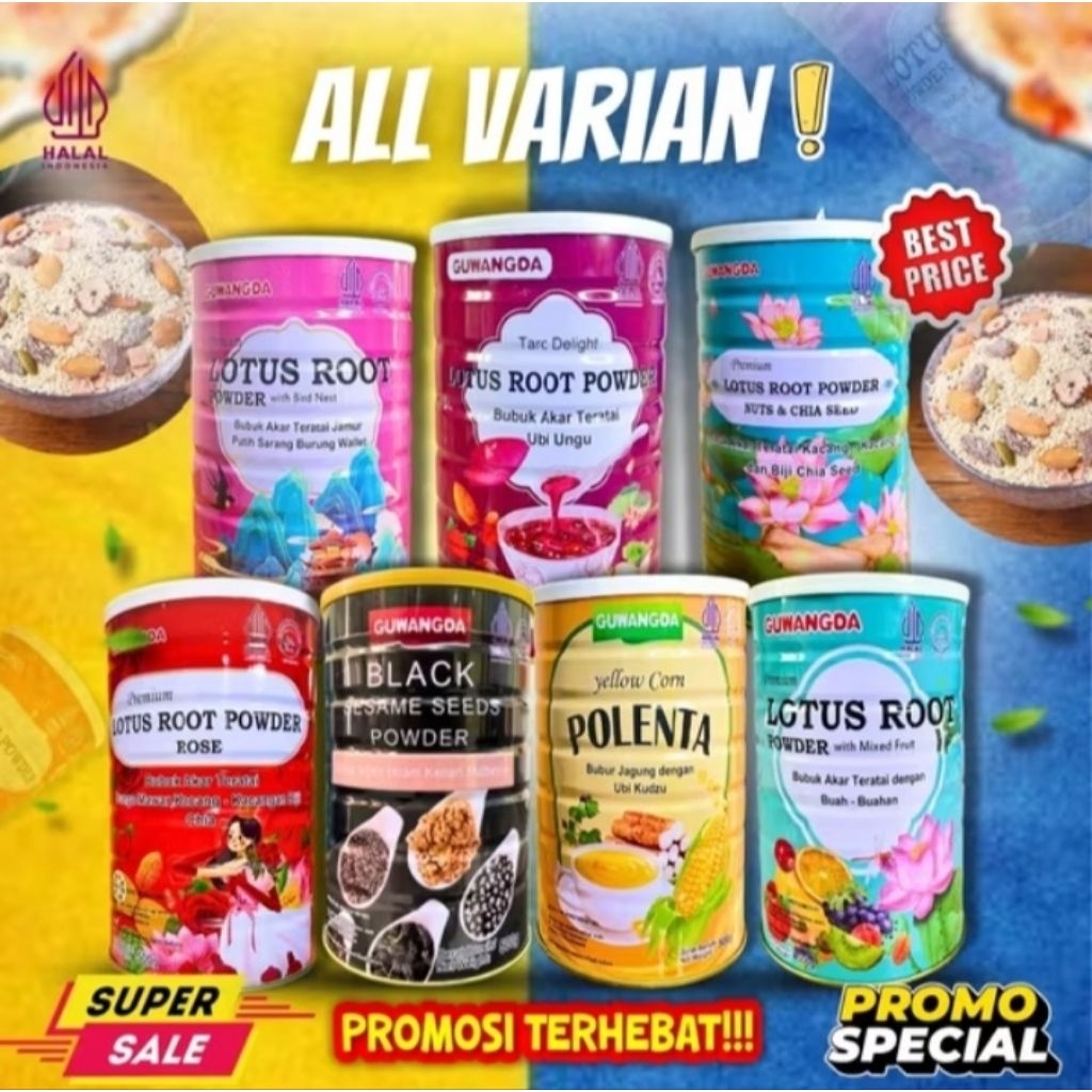 

Ou Fen Lotus Root Powder-bubur sereal akar teratai/sehatalami