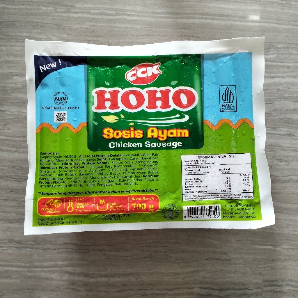 

HOHO Sosis Ayam Merah Short isi 33 700g
