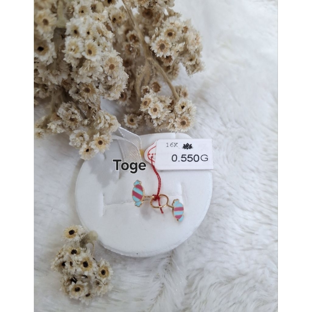 Anting emas 70 permen toge