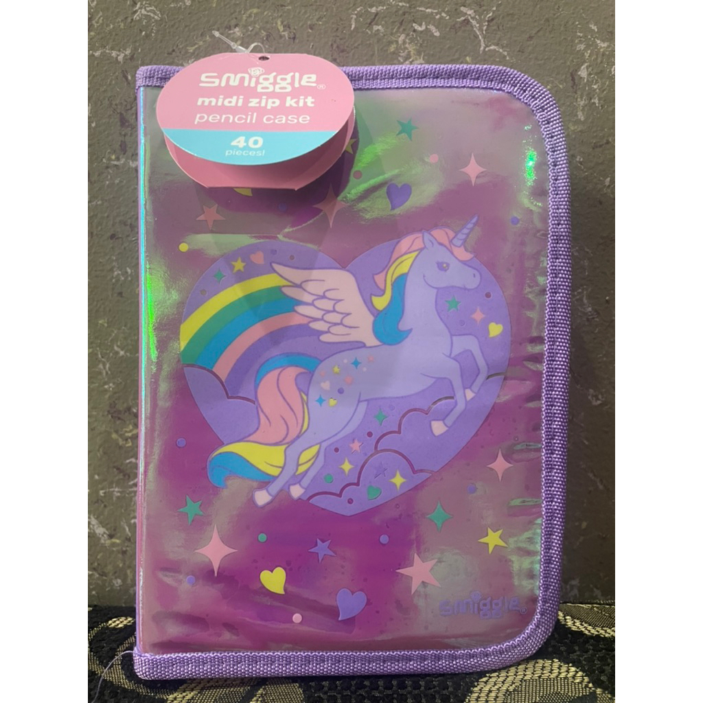 

Smiggle Midi Zip Kit Pencip case Beyond Unicorn