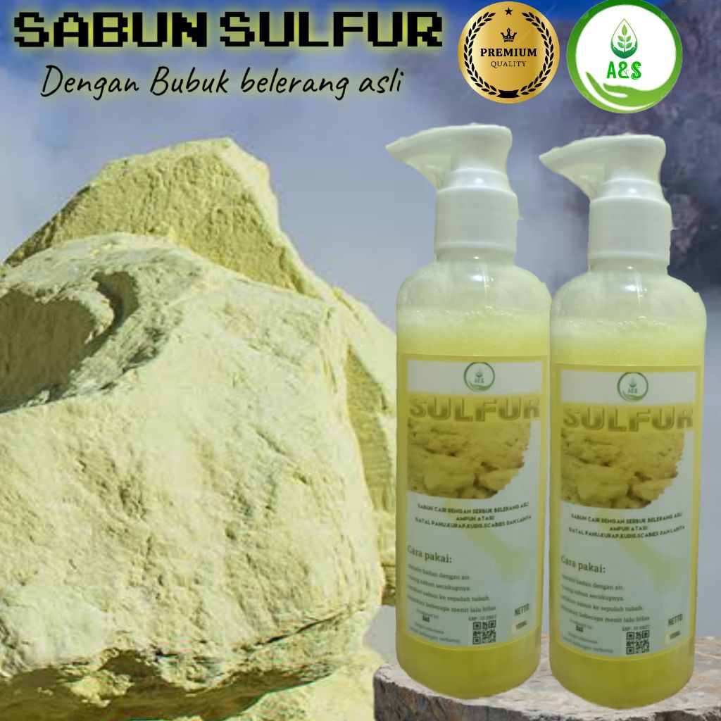 PROMOBELI 1 DAPAT 2 SABUN BELERANG 250ML/SABUN SULFUR/UNTUK GATAL,JERAWAT,SCABIES,KOMEDO