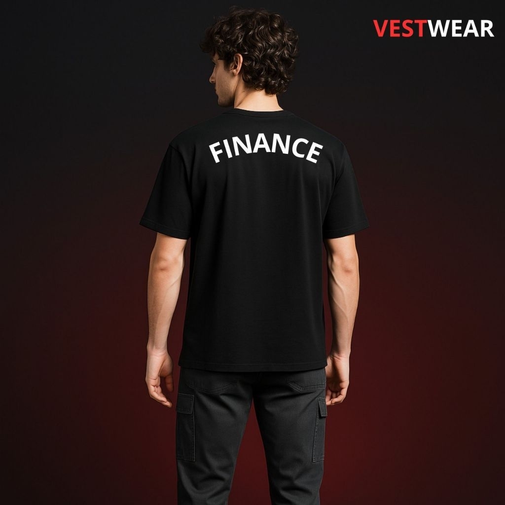 VESTWEAR/KAOS FINANCE/KAOS WARNA HITAM/FINANCE/