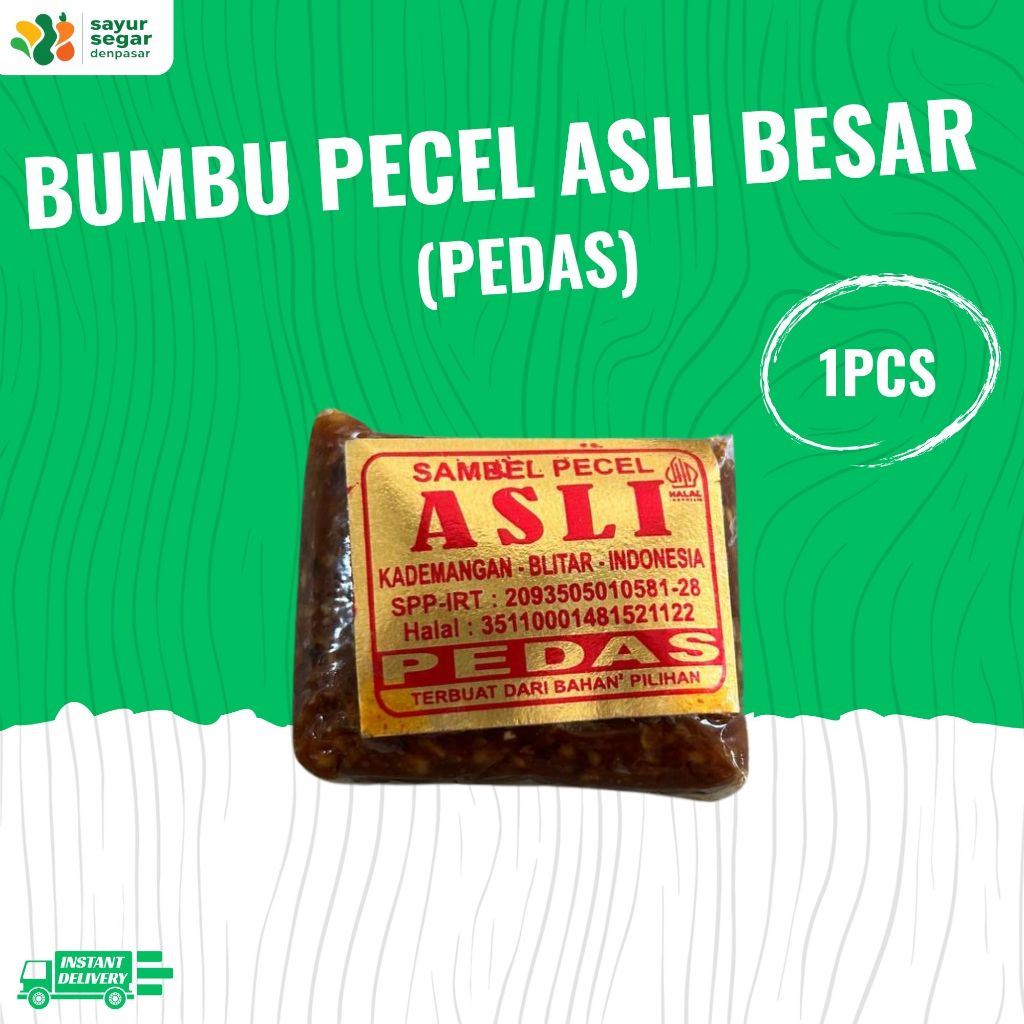 

Bumbu Pecel Asli Besar Pedas 1 pcs - Sayur Segar Denpasar