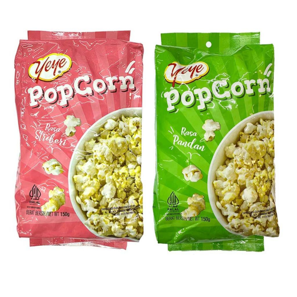 

Yeye Popcorn Assorted aneka rasa stroberi pandan