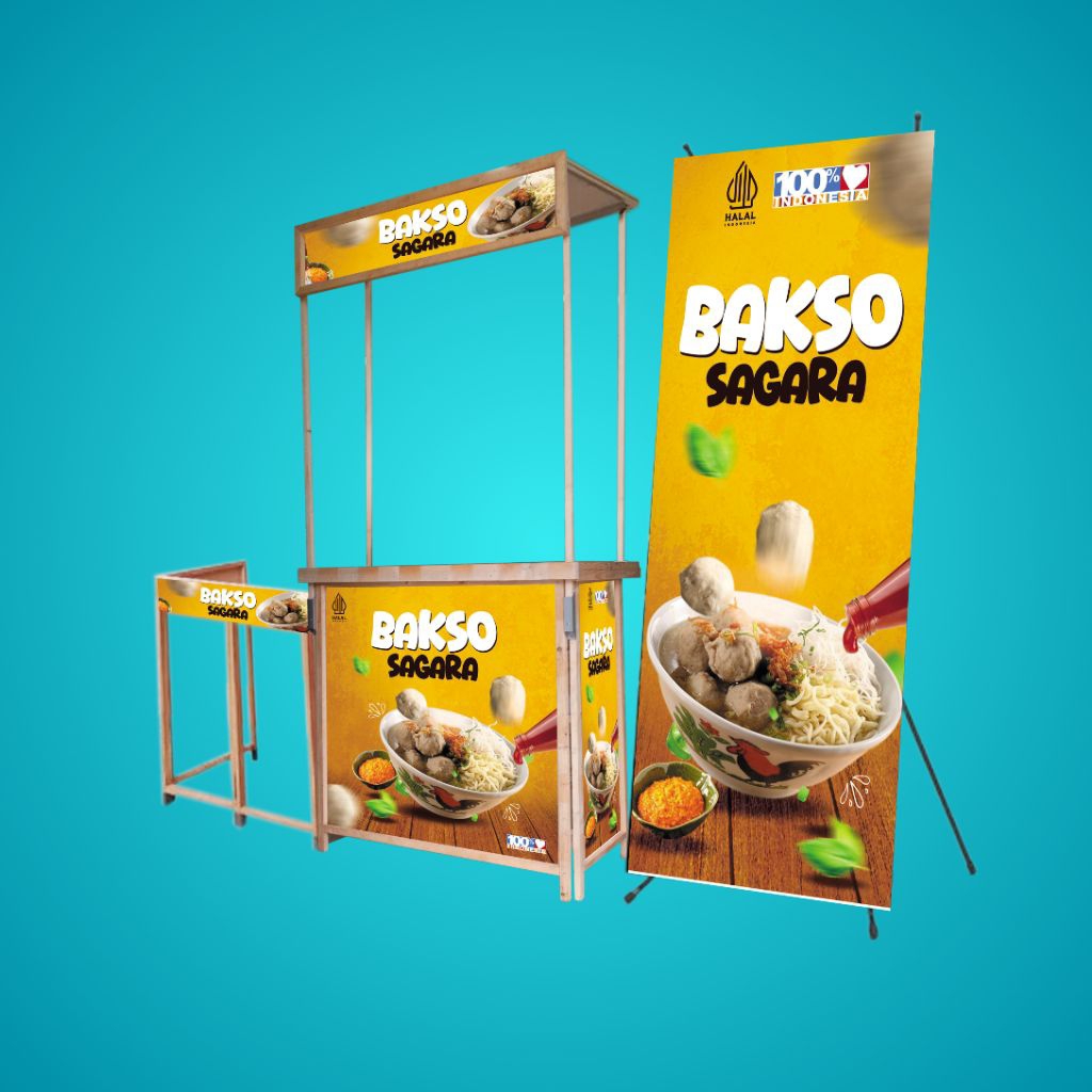 Booth Portable Murah + Meja Kompor + Atap