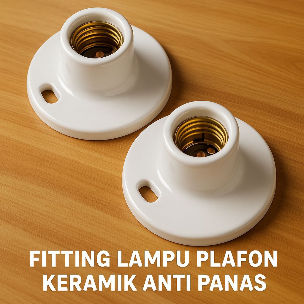 FITING LAMPU PLAFON KERAMIK TAHAN PANAS