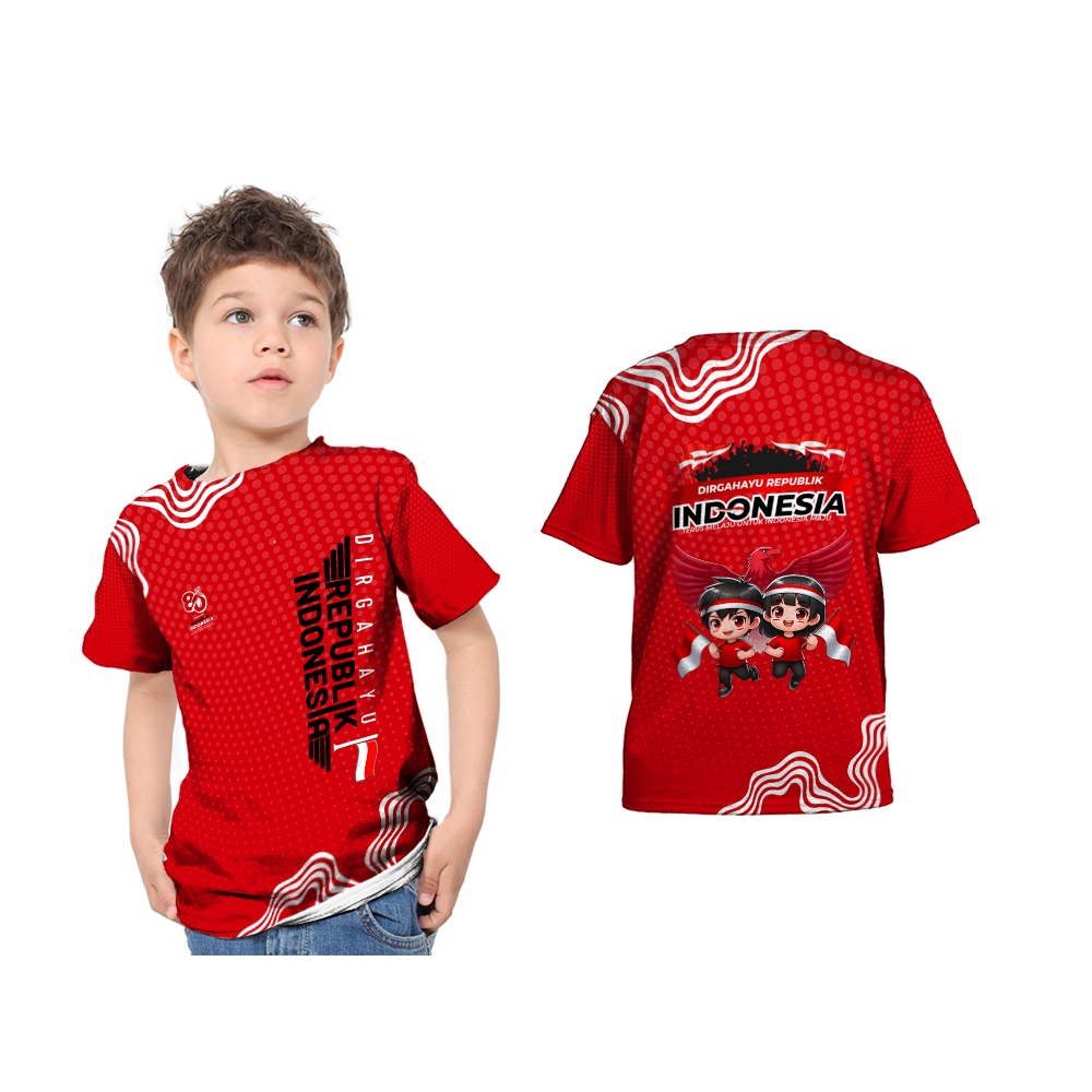 Kaos Agustusan Anak Dewasa / Baju Hut Ri / Jersey 17 Agustus / Kaos Pria Baju Agustus 2025 Wanita