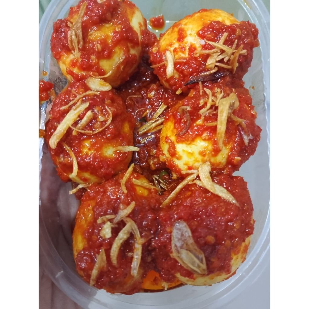 

Telor balado di masak stelah order. isi 6
