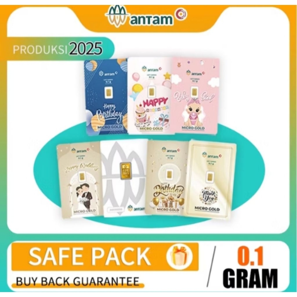 LOGAM MULIA ANTAM LOGAM MULIA 0.1 GRAM CERTICARD 2025