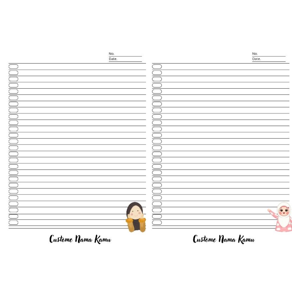 

Custome nama buku tulis ukuran A4