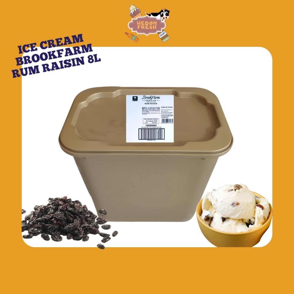 

Ice Cream Brookfarm Rum Raisin 8 Liter