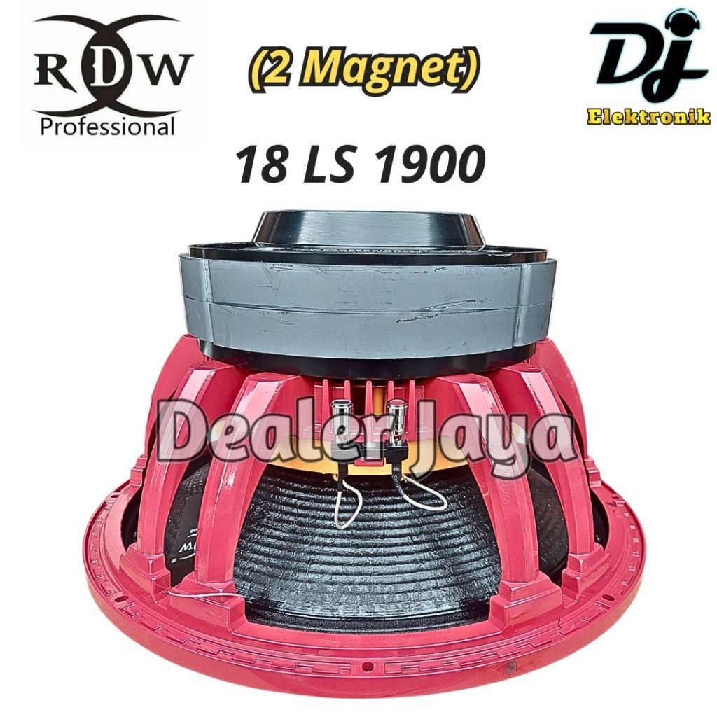 Speaker Komponen RDW 18 LS 1900 / 18 LS1900 / 18LS1900 - 18 inch (Doubel 2 Magnet)