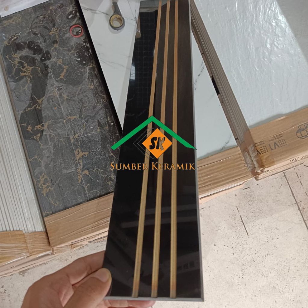 List plint granite stepnosing 10x60 | 12x60 | 15x60 New black | gold