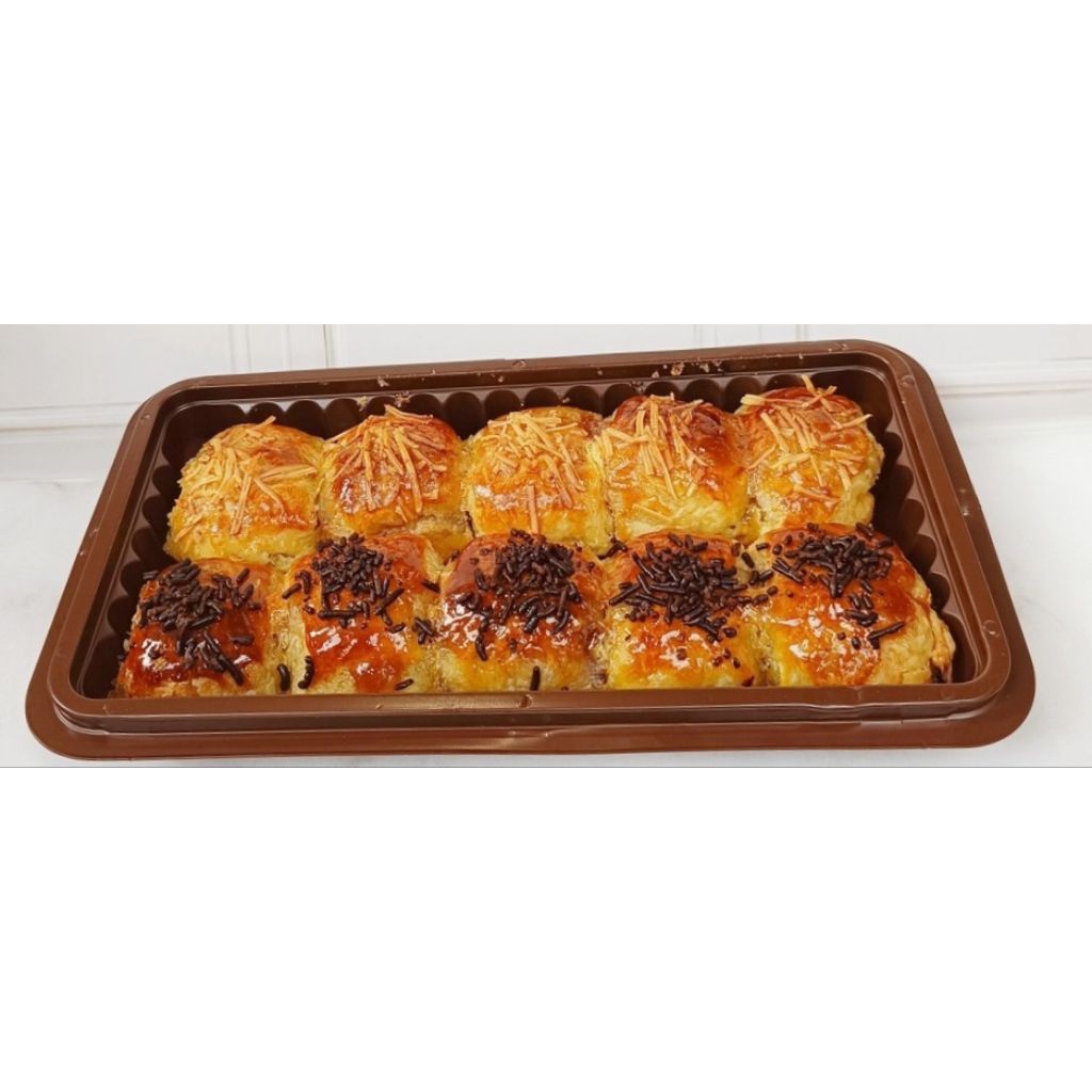 

BOLEN BUTTER PISANG COKLAT KEJU ISI 6 / BOLEN VIRAL/ BOLEN LUMER