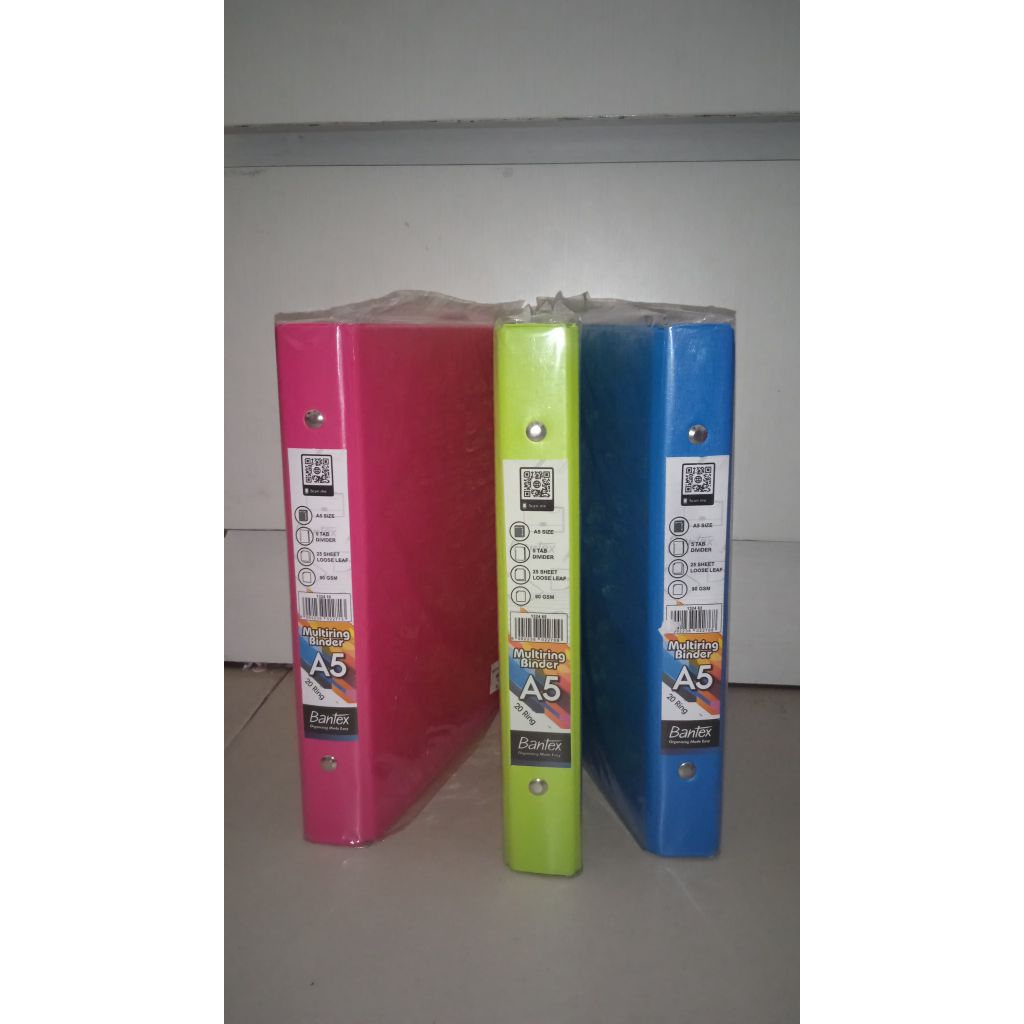 

BANTEX BINDER A5 1324 WARNA MIX