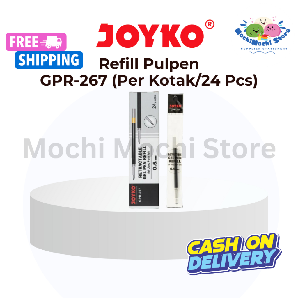 

PER KOTAK/24 PCS Refill Pulpen Joyko GPR-267 | Tinta 0.5mm | Isi Ulang Tinta Pulpen | Refill Gel Pen | Refill Isi Ulang Pulpen Gel 0.5mm
